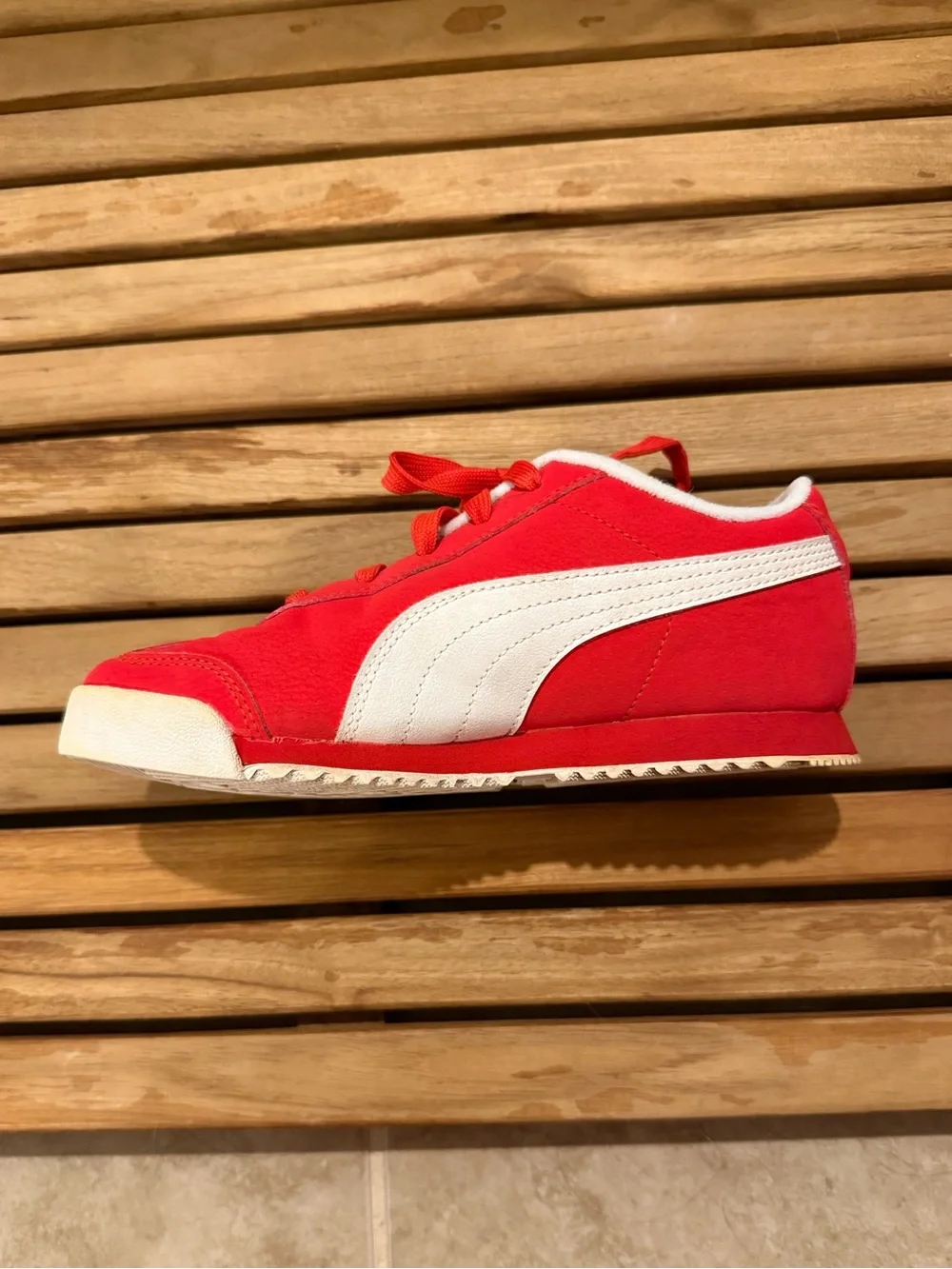 Puma Kids Red Roma Sneakers